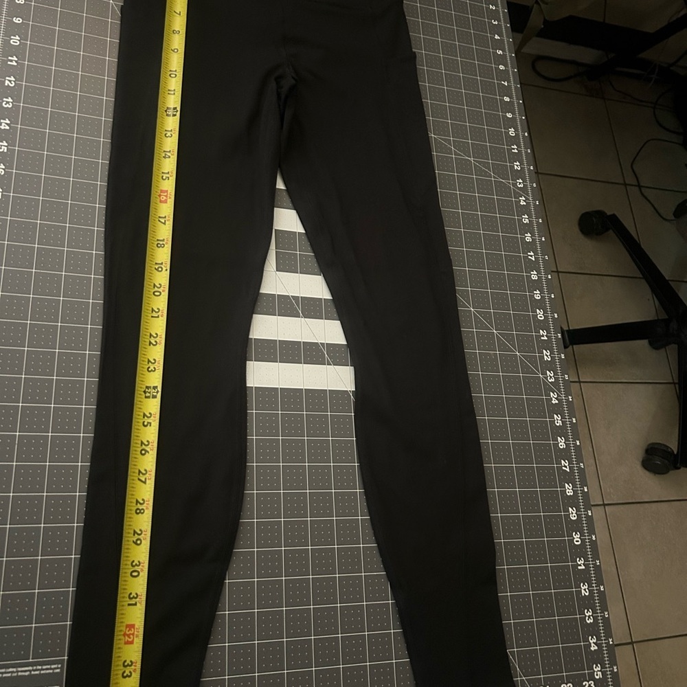 Fabletics Black Active Leggings with White Logo